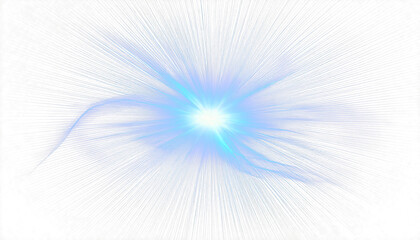 Soft Blue Glow Effect on a Clean White Background with Subtle Light Radiance
