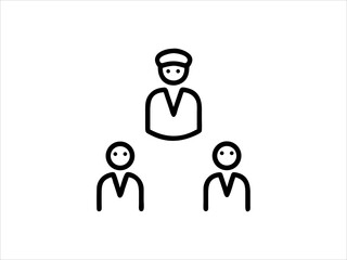 Simple Chef Icon Silhouette