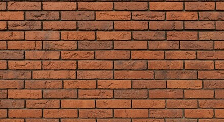 Obraz premium Red Brick Wall Texture Seamless High-Resolution Background Image