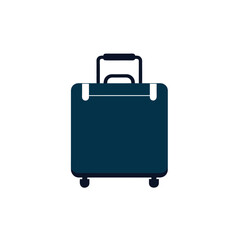 Vector Icon of luggage, suitcase isolated on white background
