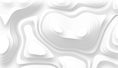 Abstract paper cut white background, white paper cut background abstract realistic papercut decoration textured . White wave paper curved reliefs abstract background.