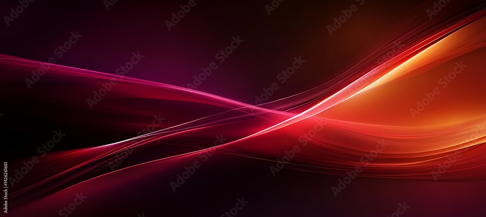 Poster dark red abstract background featuring smooth diagonal lines and gradients for modern and stylish vi