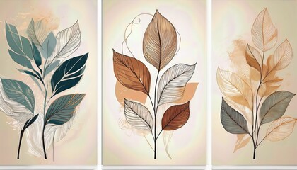 Fototapeta premium Vibrant Abstraction An Explosion of Colors in the Realm of Foliage Art, Swirling Patterns and Textures Evoke a Sense of Mystique and Energy.