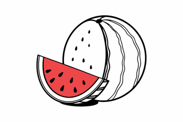 watermelon vector illustration