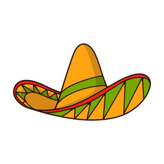 Colorful Sombrero Illustration