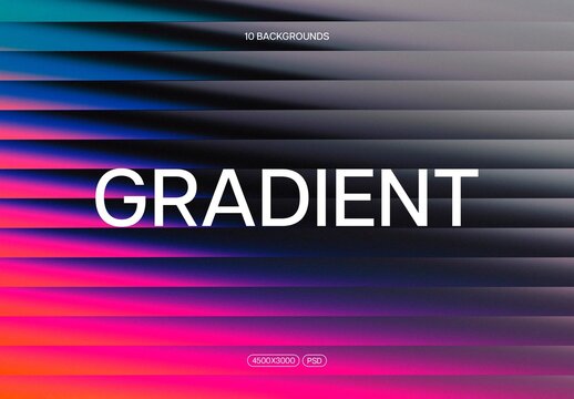 Vibrant Slatted Gradient Glass Backgrounds