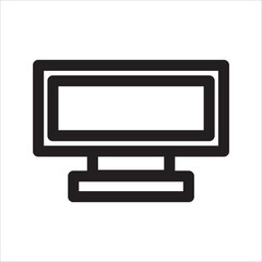 computer icon with white background