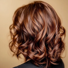 Fototapeta premium Beautiful hair of a beauty, hairstyle advertising design