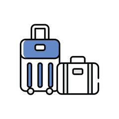 Suitcase  Vector icon