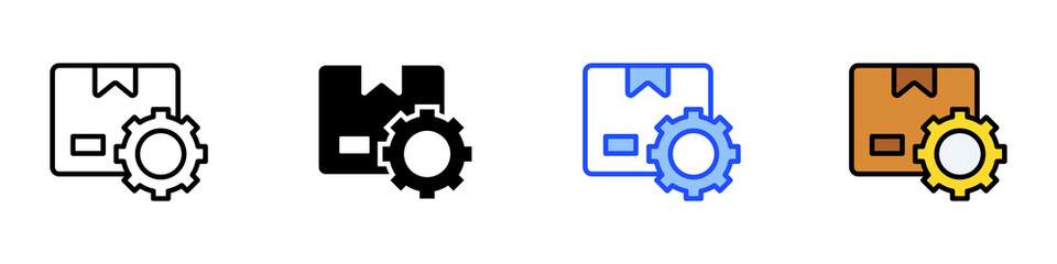 Product Management Icon Set With Multiple Style Collection