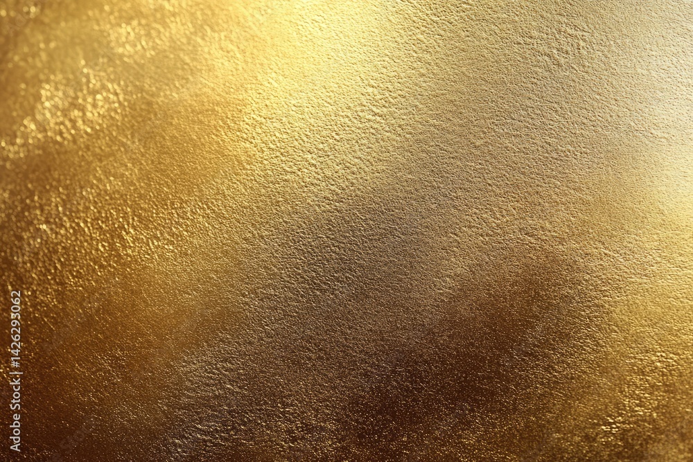 Poster luxurious golden texture pattern with smooth surface and rich illuminated shine