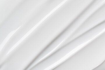 White glossy gel or cream texture close-up, cosmetic product background for beauty and skincare
