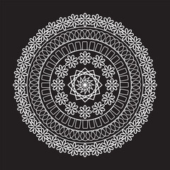 Lineal mandala design
