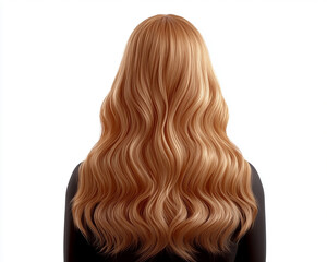 Naklejka premium Beauty girl with beautiful hair, hair styling