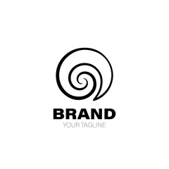 Shell Logo. Shell Logo Design. Shell Logo Brand. Shell Logo Vector Design Isolated on White Background