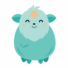 Vector art illustration of a charming animal