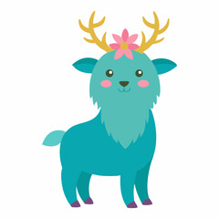 Vector art illustration of a charming animal