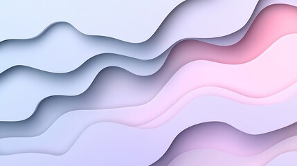 Fototapeta premium Abstract Pastel Wave Background. (6)