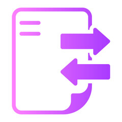 Obraz premium transfer gradient icon