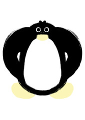 penguin with ice cream