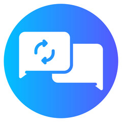 chat gradient icon