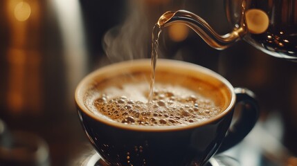 beautiful brewed coffee