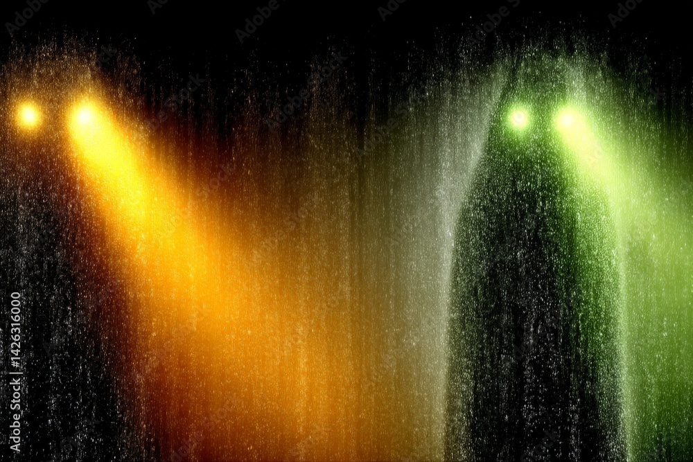 Aufkleber Colorful water illuminated by lights creates a dynamic visual effect at a night event