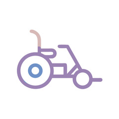 Abstract Wheelchair Icon: Accessibility, Disability, and Inclusion Symbol on Black Background