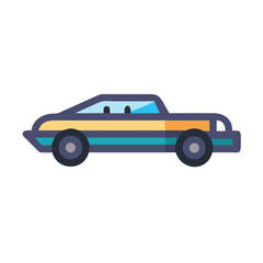 Cartoon Low Rider Car Illustration: Vector Art of a Unique Vehicle