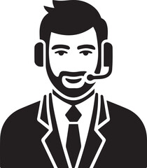 Customer Service best solid black icon