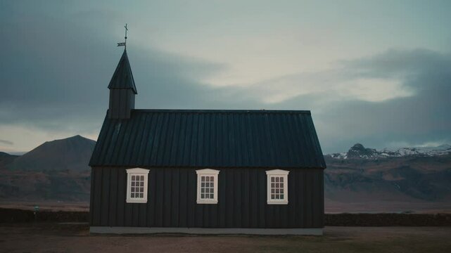 Historic Black Church in Iceland &ndash; Minimalist Architecture in Nature