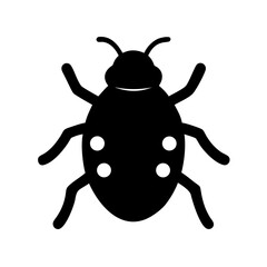 ladybug on white background