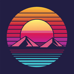 A tropical beach sunset silhouettes a lone figure near palm trees under a vibrant summer sky