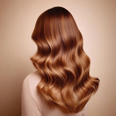 Fototapeta premium Beauty girl with beautiful hair, hair styling