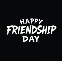 Friendship day vector art illustration for posters, cards, greetings, print, digital designs, t-shirts and more. 