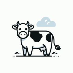 Art & Illustration cow vector simple 
