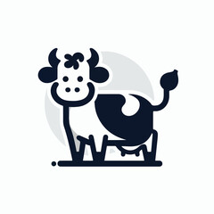 Art & Illustration cow vector simple 