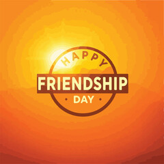 Friendship day vector art illustration for posters, cards, greetings, print, digital designs, t-shirts and more. 