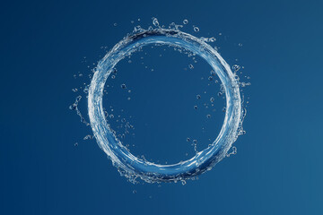 Circular Bubble Formation in Water with Small Bubbles