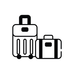 Suitcase  Vector icon