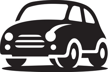  black and white car silhouette