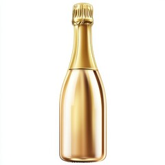 Golden champagne bottle (1)