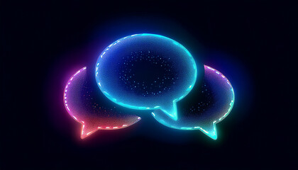 speech bubbles, communication, digital conversation, abstract design, chat interface, online communication, messaging, modern graphic, dialogue, virtual interaction, tech illustration