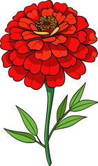 Vibrant Floral Vector Illustration: Artwork, Icon, and Flat Flower Design.