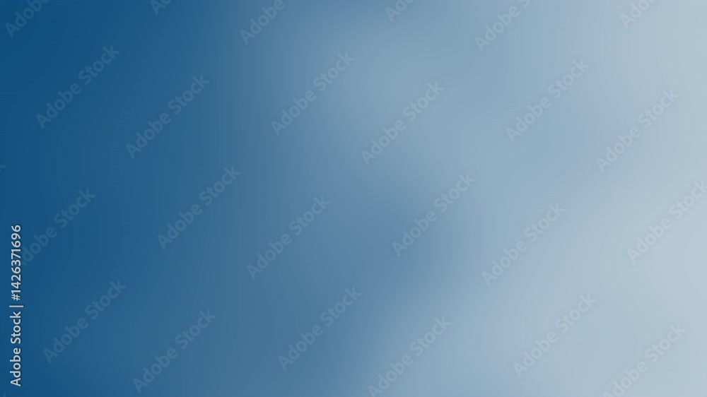 Poster a smooth gradient transitions from deep blue to light blue, creating a calming, abstract background 