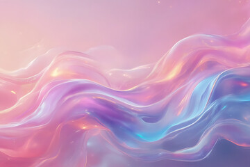 Fototapeta premium A pink and blue wave with a purple and blue swirl