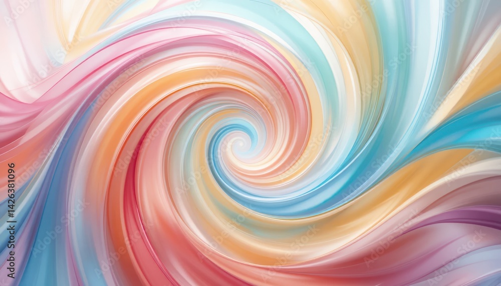 Poster swirling colorful abstract patterns digital art vibrant background design fluid motion modern aesthe