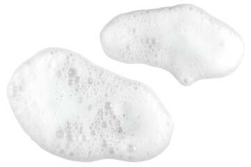 Realistic soap foam isolated on  transparent background 