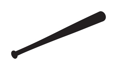  Baseball Bat Silhouette Vector, Vector baseball bat silhouette illustration design on white background