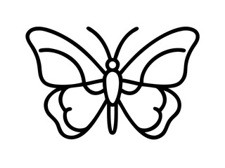 butterfly tattoo vector illustration
